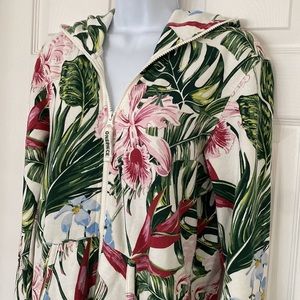 Norwegian Original ONEPIECE Tropicana JUMPSUIT Onesie Off-White Floral Unisex XS